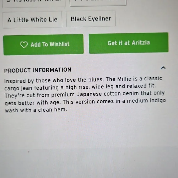 DENIM FORUM: The 90s Millie Rise Cargo Jean - Picture 4 of 10